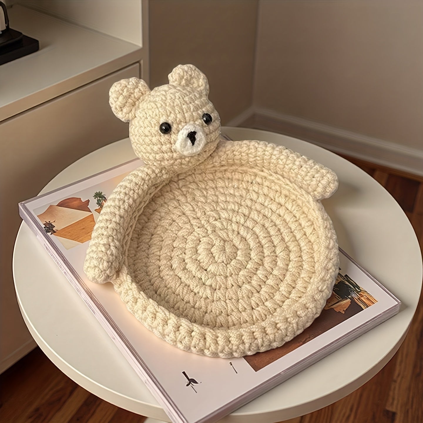 Set of 2 Cute Handmade Crochet Coasters, Beautifully Woven for Coffee Cups, Suitable for Tea And Coffee, Perfect for Home Table Decoration Gifts, Essential for Tea Parties, Made from Soft Yarn Materials, Ideal for Craft Enthusiasts And Coffee Lovers